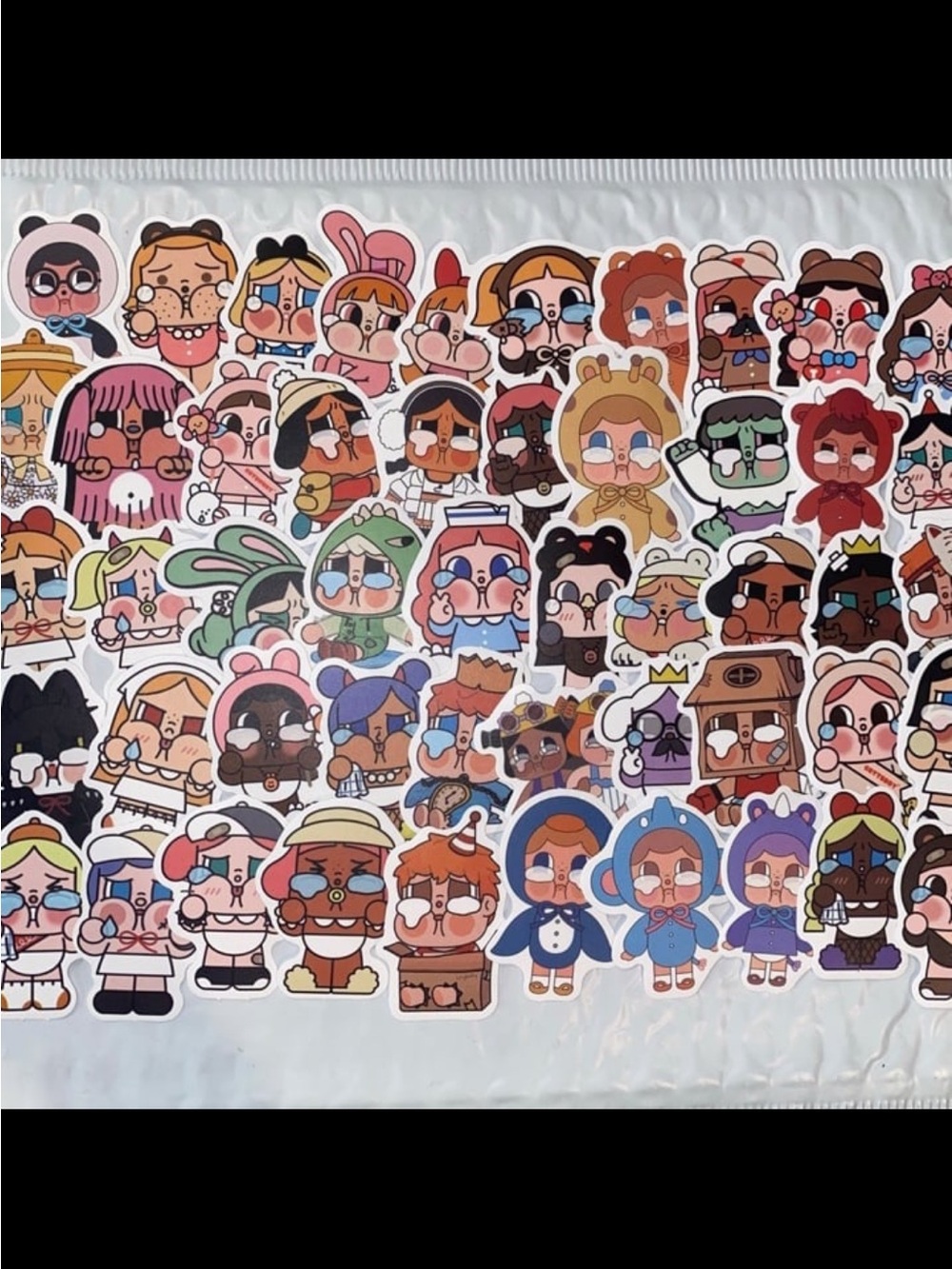 Popmart Crybaby Stickers, pack of 50